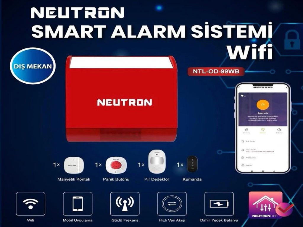 Neutron Kablosuz Alarm Sistemleri